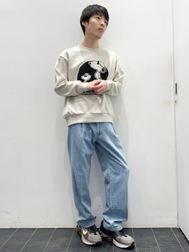 「PEANUTS（ピーナッツ）のアイテム」を使った、ちびちゃんさん（メンズ・174cm）の冬コーディネート