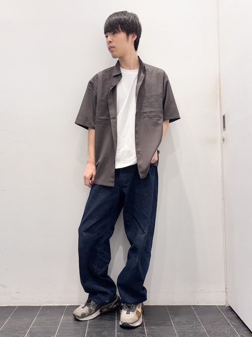 セール】【半歩先のオシャレ】デニムカーブパンツ セットアップ可/洗濯