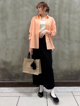 「ハローキティコラボ（ハローキティコラボ）のアイテム」を使った、maiさん（レディース・163cm）の春コーディネート