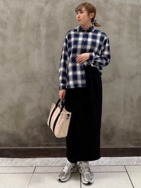 「Lee（リー）のアイテム（バッグ）」を使った、maiさん（レディース・163cm）の冬コーディネート