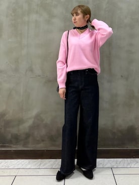 「SOMETHING（サムシング）のアイテム（パンツ）」を使った、maiさん（レディース・163cm）の春コーディネート