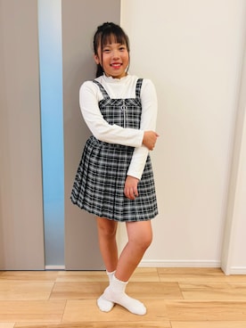 「キッズ」｜YUMIさん（キッズ・136cm）の秋コーディネート
