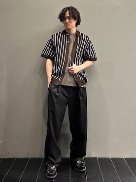「THE SHOP TK （ザ ショップ ティーケー ）のアイテム（ニット/セーター）」を使った、SHUさん（メンズ・169cm）の夏コーディネート