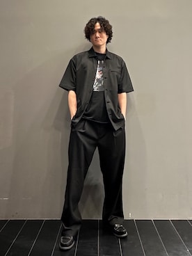 「THE SHOP TK （ザ ショップ ティーケー ）のアイテム（シャツ/ブラウス）」を使った、SHUさん（メンズ・169cm）の夏コーディネート
