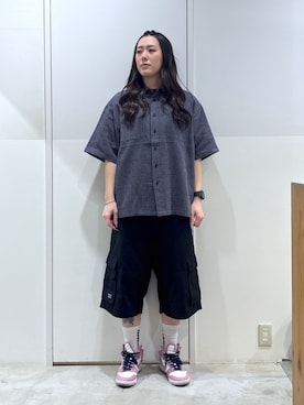「XLARGE（エクストララージ）のアイテム（パンツ）」を使った、reiaさん（レディース・173cm）の春コーディネート