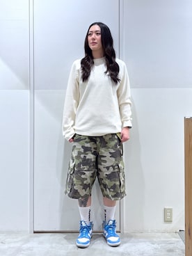 「XLARGE（エクストララージ）のアイテム（パンツ）」を使った、reiaさん（レディース・173cm）の春コーディネート
