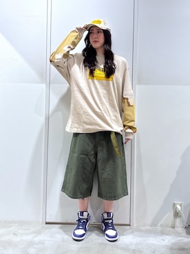 「XLARGE（エクストララージ）のアイテム」を使った、reiaさん（レディース・173cm）の春コーディネート
