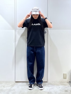 「アイテム（ハット、その他）」を使った、reiaさん（レディース・173cm）の夏コーディネート