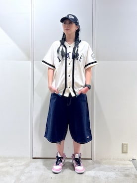 「XLARGE（エクストララージ）のアイテム」を使った、reiaさん（レディース・173cm）の夏コーディネート