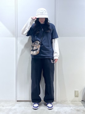 「XLARGE（エクストララージ）のアイテム」を使った、reiaさん（レディース・173cm）の春コーディネート