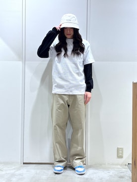 「XLARGE（エクストララージ）のアイテム（パンツ）」を使った、reiaさん（レディース・173cm）の春コーディネート