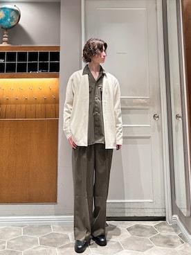 「PADRONE（パドローネ）のアイテム」を使った、uto08さん（メンズ・174cm）の春コーディネート