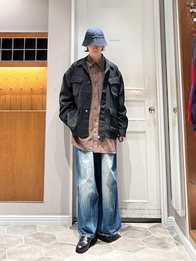 「Needles（ニードルス）のアイテム（パンツ）」を使った、uto08さん（メンズ・174cm）の春コーディネート