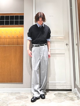 「PADRONE（パドローネ）のアイテム（シューズ）」を使った、uto08さん（メンズ・174cm）の春コーディネート