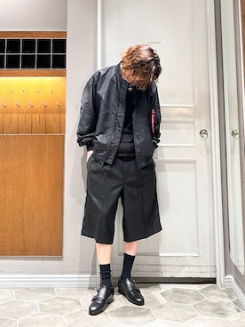 「Alpha Industries（アルファインダストリーズ）のアイテム」を使った、uto08さん（メンズ・174cm）の春コーディネート