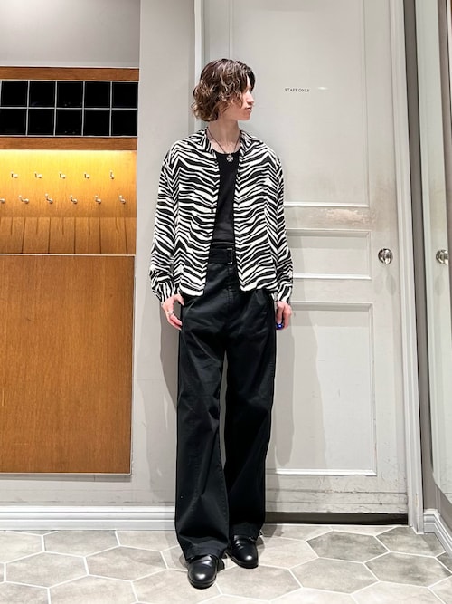 Schott N.Y.C（ショット） シャツ ZEBRA RAYON SHIRT メンズ