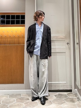 「Needles（ニードルス）のアイテム（パンツ）」を使った、uto08さん（メンズ・174cm）の春コーディネート