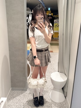 「OLIVE des OLIVE（オリーブデオリーブ）のアイテム」を使った、ひまりさん（レディース・155cm）の春コーディネート