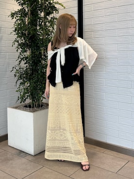 高羽杏佳さん(レディース・149cm)の夏コーディネート