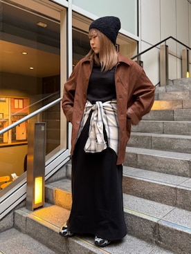 高羽杏佳さん（レディース・149cm）の春コーディネート