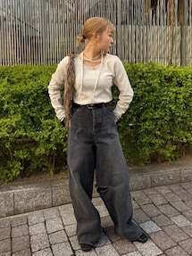 クラッシュデザインカーブデニム｜アングリッド（Ungrid）公式通販
