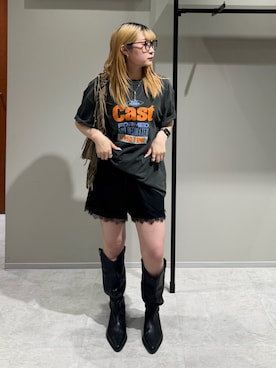 高羽杏佳さん(レディース・149cm)の夏コーディネート