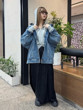 高羽杏佳さん（レディース・149cm）の春コーディネート