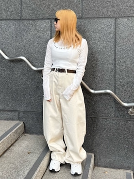 高羽杏佳さん（レディース・149cm）の春コーディネート