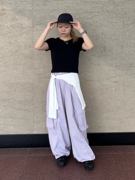 高羽杏佳さん(レディース・149cm)の夏コーディネート