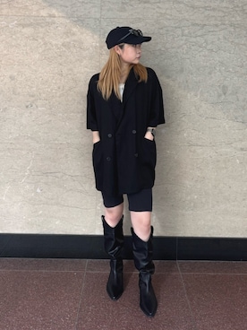 高羽杏佳さん(レディース・149cm)の夏コーディネート