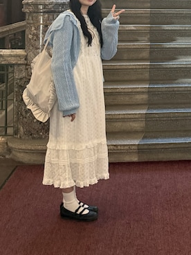 「merry jenny（メリージェニー）のアイテム」を使った、みおりさん（レディース・163cm）の春コーディネート