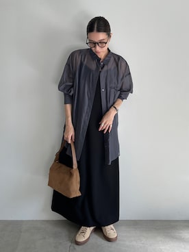 「select MOCA by son（セレクトモカバイソン）のアイテム」を使った、shinoさん（骨格ナチュラル・レディース・160cm）の夏コーディネート
