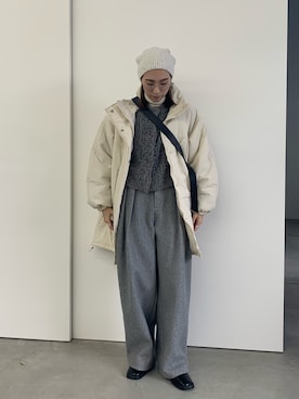 「select MOCA（セレクトモカ）のアイテム（ジャケット/アウター）」を使った、shinoさん（レディース・160cm）の冬コーディネート