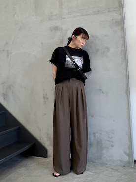 「select MOCA Et（セレクトモカエト）のアイテム」を使った、shinoさん（レディース・160cm）の春コーディネート