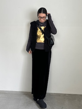「アイテム（スリッポン）」を使った、shinoさん（骨格ナチュラル・レディース・160cm）の秋コーディネート