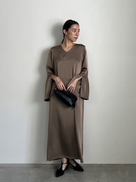 「アイテム（ドレス）」を使った、shinoさん（レディース・160cm）の秋コーディネート