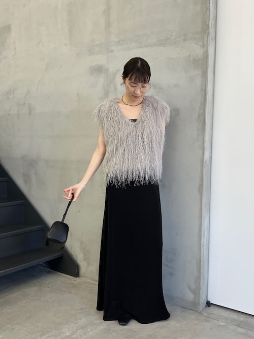 セール】【サイズ展開あり】シャイニーストレッチナローロングスカート