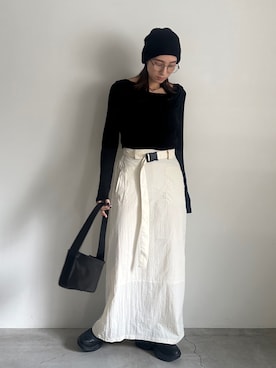 「アイテム（ニットキャップ/ビーニー）」を使った、shinoさん（レディース・160cm）の夏コーディネート