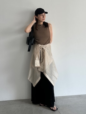 「select MOCA（セレクトモカ）のアイテム」を使った、shinoさん（レディース・160cm）の夏コーディネート