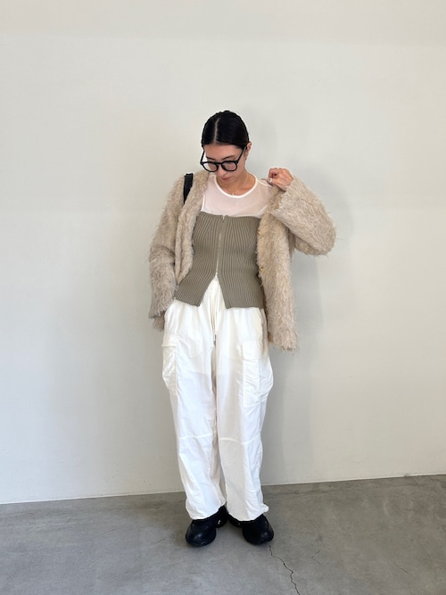 khaite LUCIE トップリブニットビスチェ