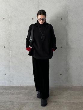 「アイテム（スリッポン）」を使った、shinoさん（レディース・160cm）の秋コーディネート