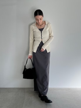 「アイテム（スリッポン）」を使った、shinoさん（レディース・160cm）の夏コーディネート