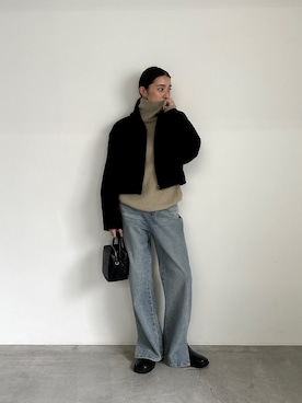 「アイテム（ステンカラーコート）」を使った、shinoさん（レディース・160cm）の秋コーディネート