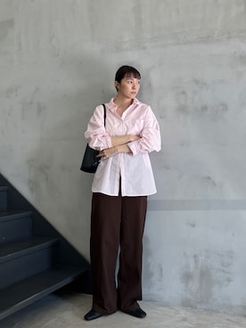 「select MOCA（セレクトモカ）のアイテム（トップス）」を使った、shinoさん（レディース・160cm）の春コーディネート