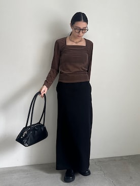 「アイテム（スリッポン）」を使った、shinoさん（レディース・160cm）の夏コーディネート