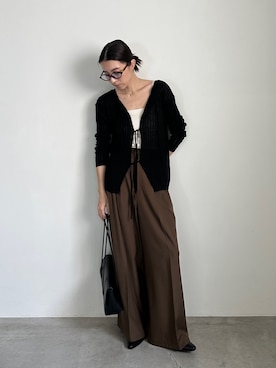 「select MOCA Et（セレクトモカエト）のアイテム」を使った、shinoさん（レディース・160cm）の春コーディネート