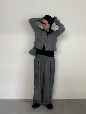 「select MOCA（セレクトモカ）のアイテム（帽子）」を使った、shinoさん（レディース・160cm）の冬コーディネート