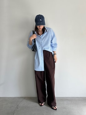 「select MOCA Et（セレクトモカエト）のアイテム」を使った、shinoさん（レディース・160cm）の夏コーディネート