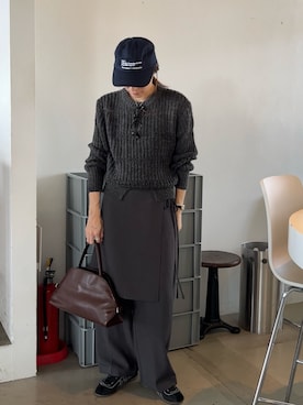 「select MOCA（セレクトモカ）のアイテム（パンツ）」を使った、shinoさん（レディース・160cm）の秋コーディネート