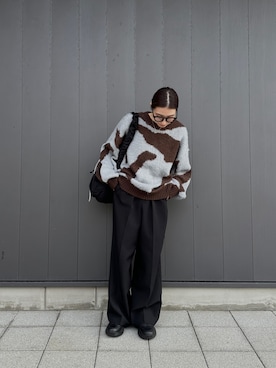 「select MOCA（セレクトモカ）のアイテム（パンツ）」を使った、shinoさん（レディース・160cm）の秋コーディネート